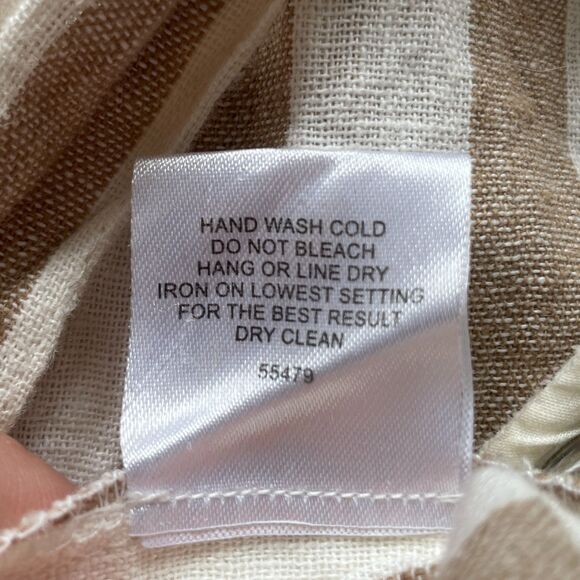 Romeo & Juliet Couture Striped Linen Jumpsuit M - Picture 15 of 15